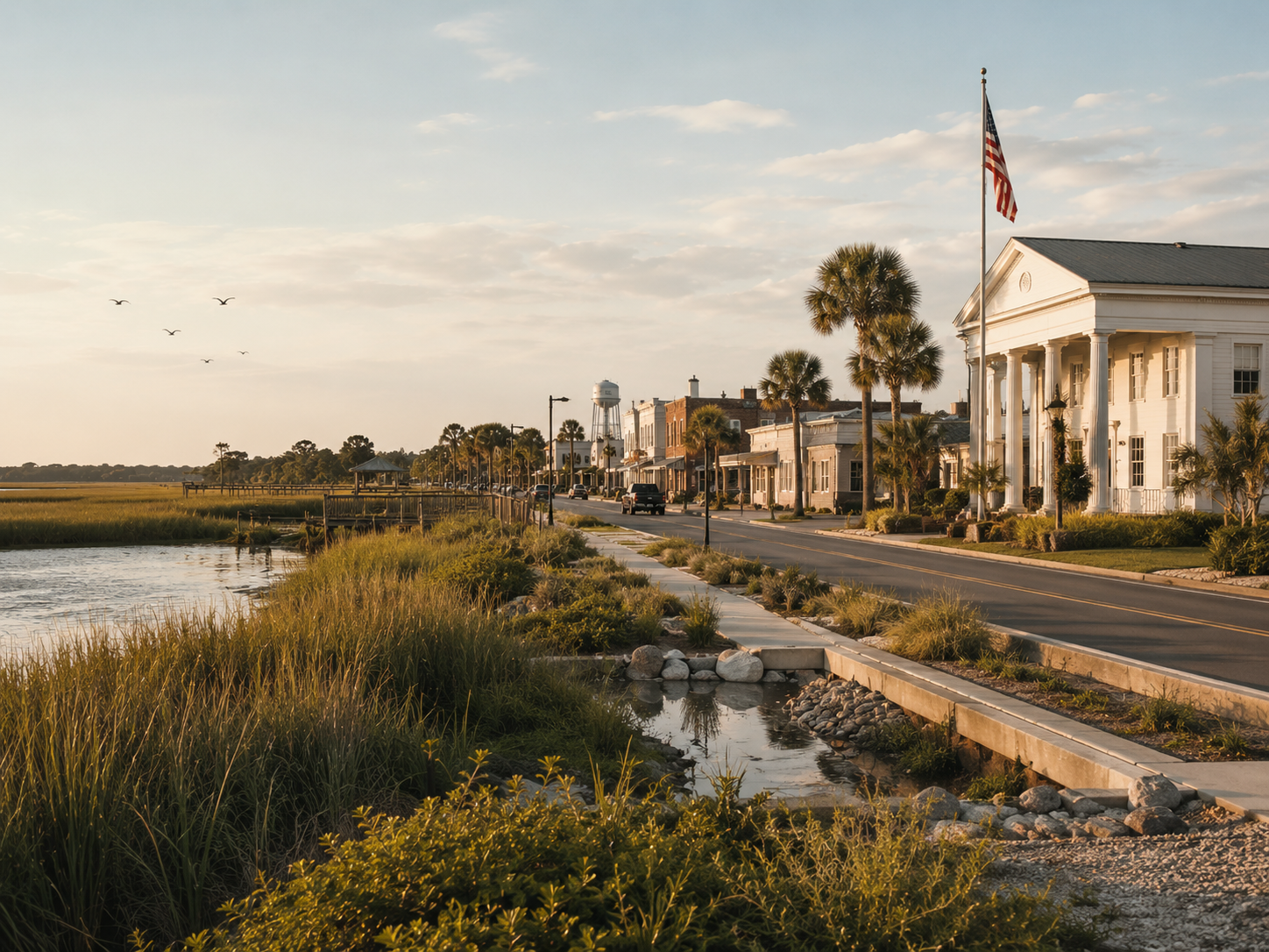 Coastal Northwest Florida town