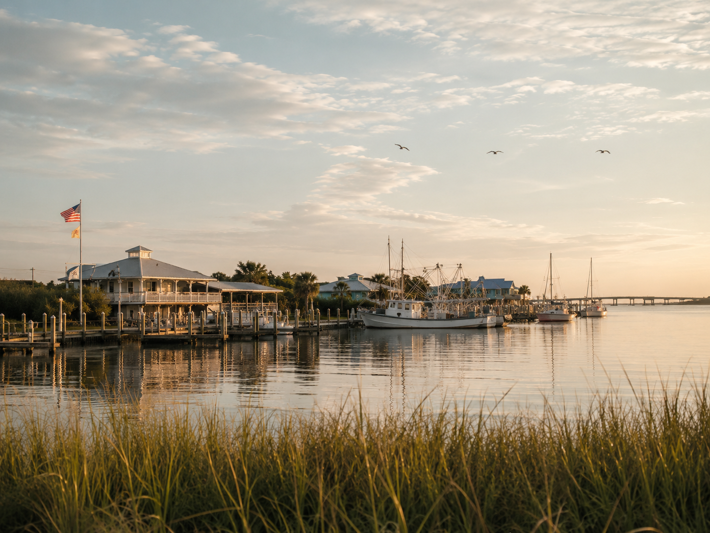 Trees and public waterfront in Wakulla County